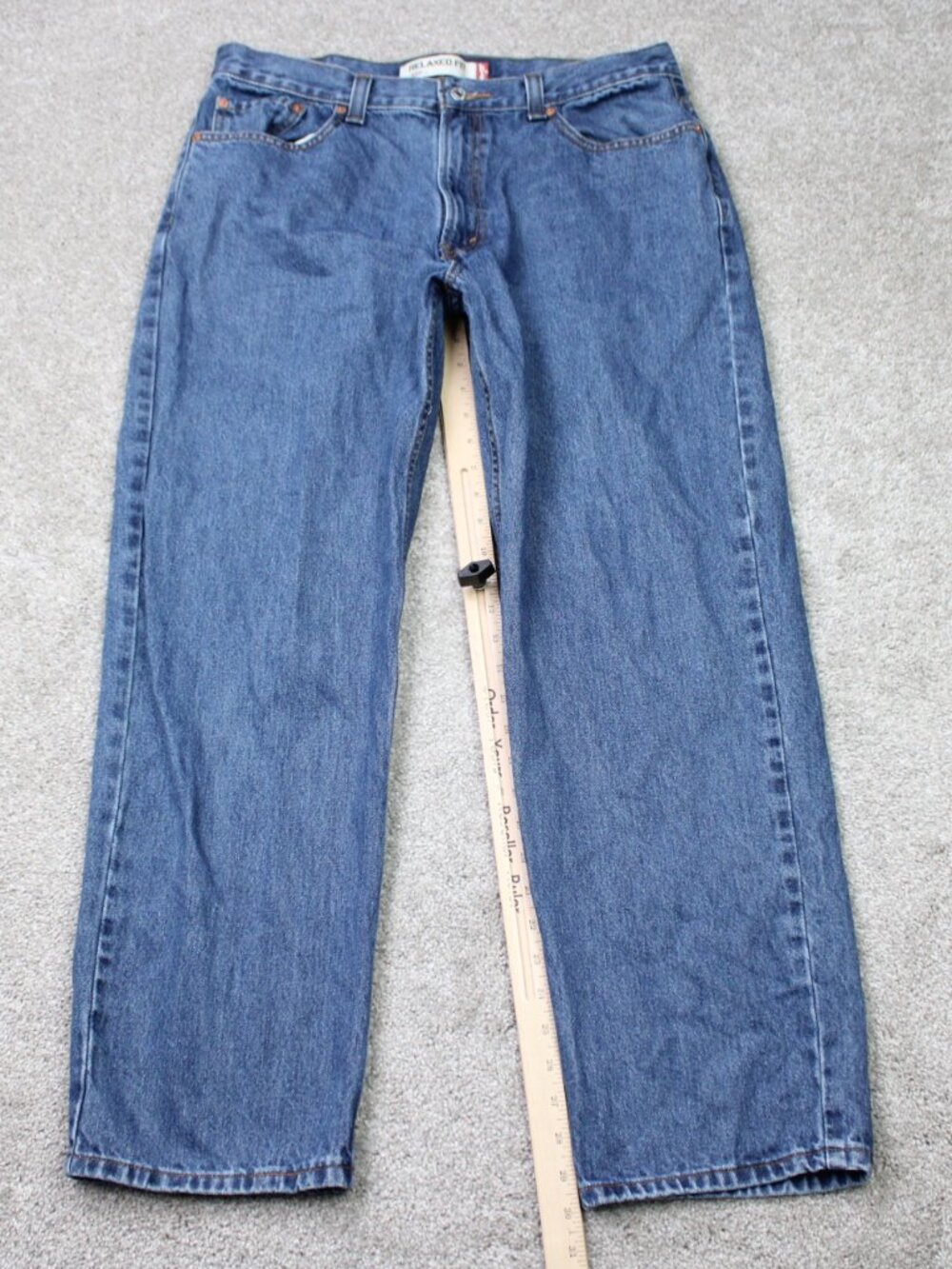 Levi's 550 Jeans Mens 36x30 Blue Relaxed Fit 100% Cotton 5-Pocket Denim Y2K - Picture 2 of 13